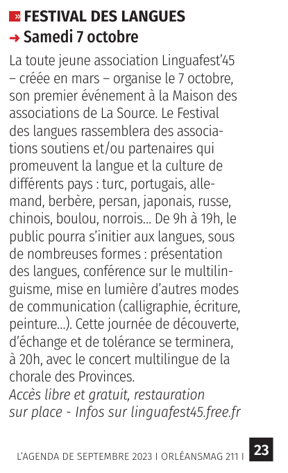 Article_OrleansMag_No211_Sept_2023